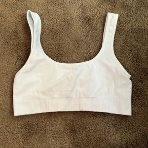 White Sports Bra